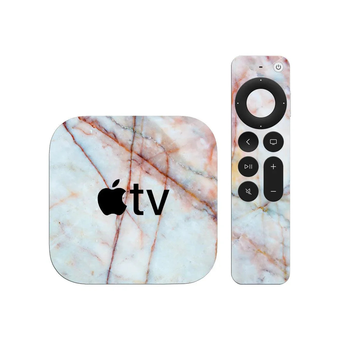 Apple TV 4K Gen 2 Marble Series Skins - Slickwraps