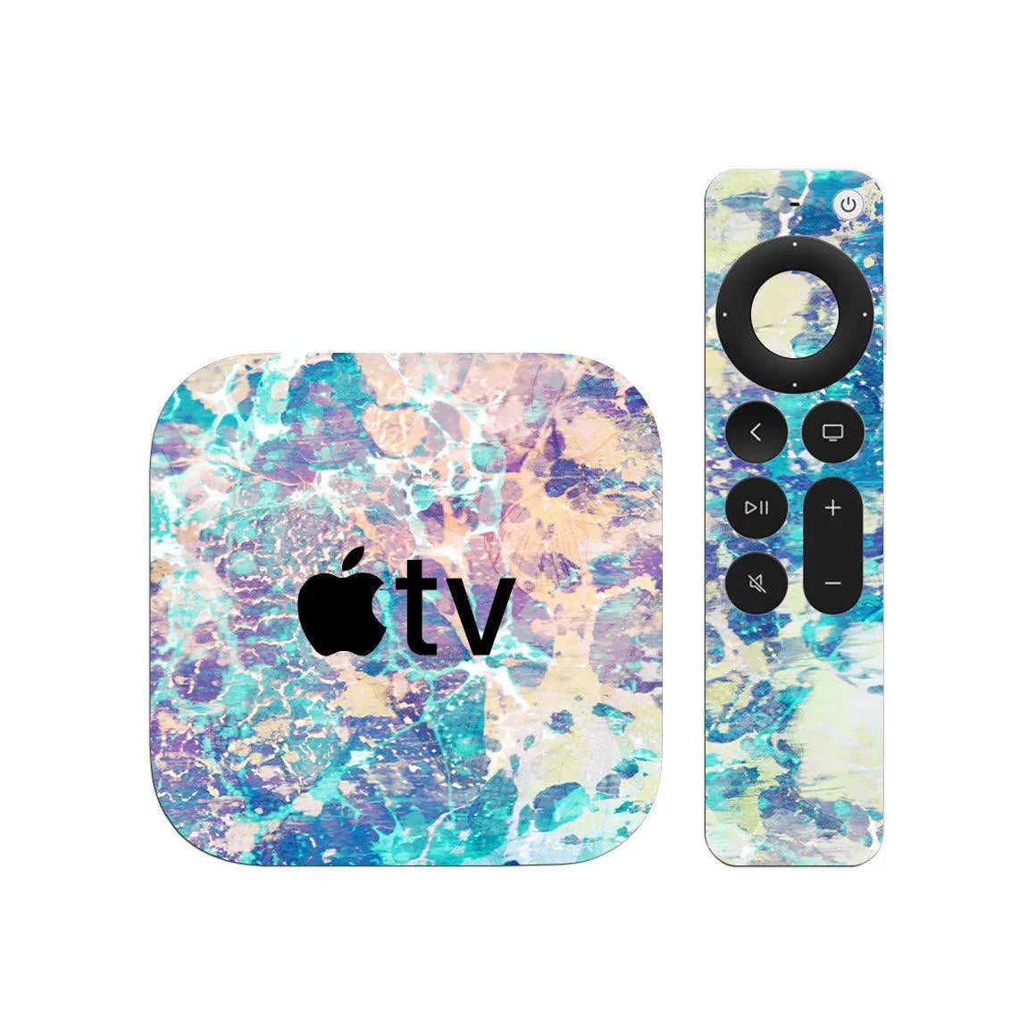 Apple TV 4K Gen 2 Marble Series Skins - Slickwraps