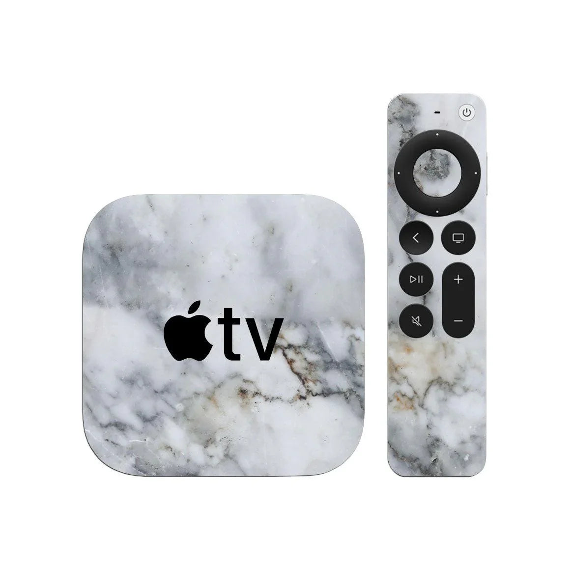 Apple TV 4K Gen 2 Marble Series Skins - Slickwraps