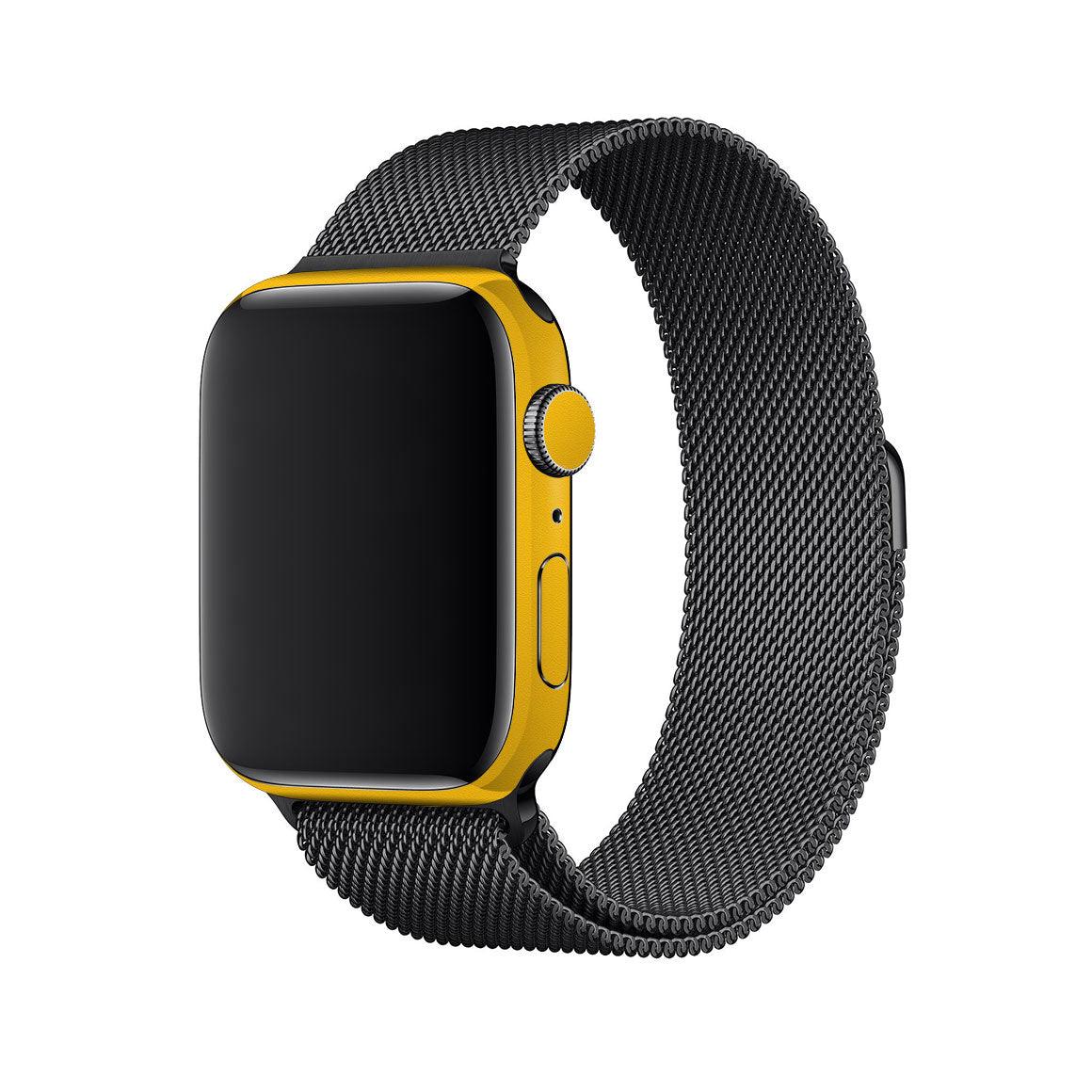Gold apple watch series 4 with black band store