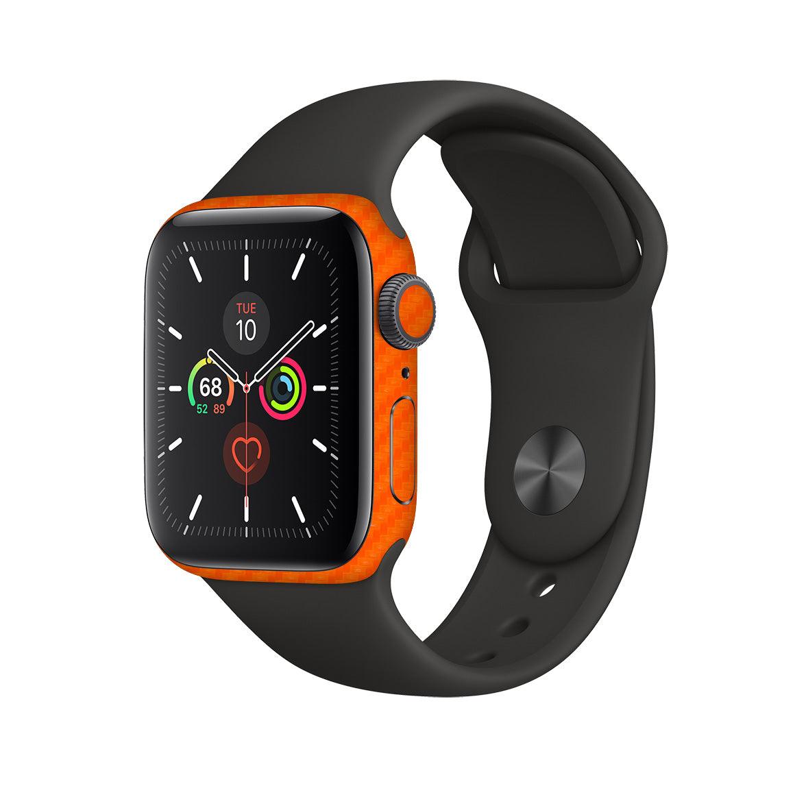 Slickwraps Apple Watch Series 5 Carbon Series Skins Red 40 mm