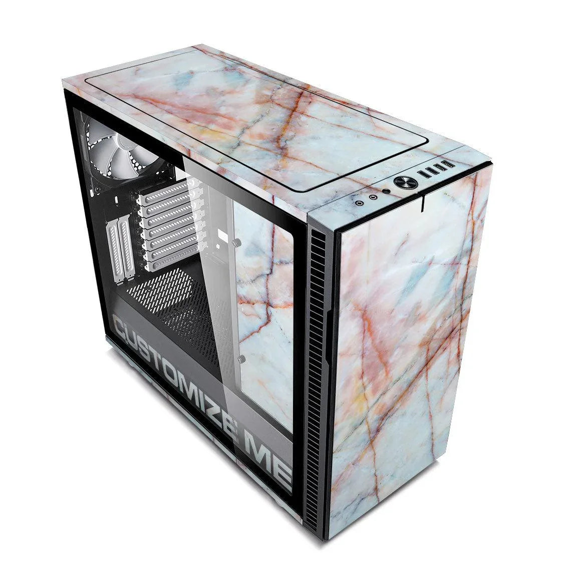 Define R6 Marble Series Skins - Slickwraps