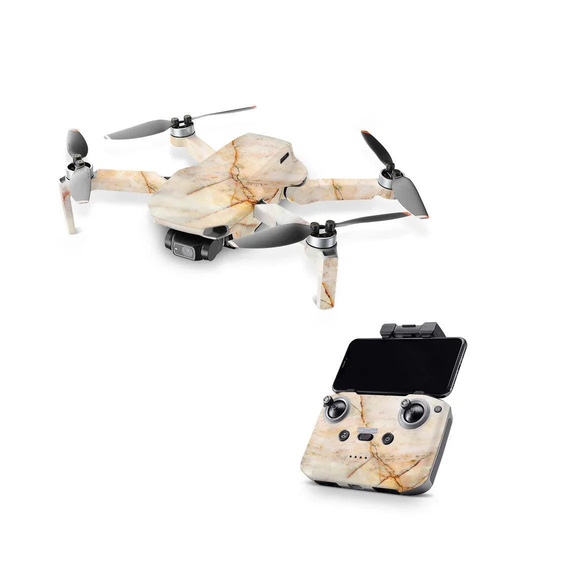 DJI Mini 2 (2020) Marble Series Skins - Slickwraps