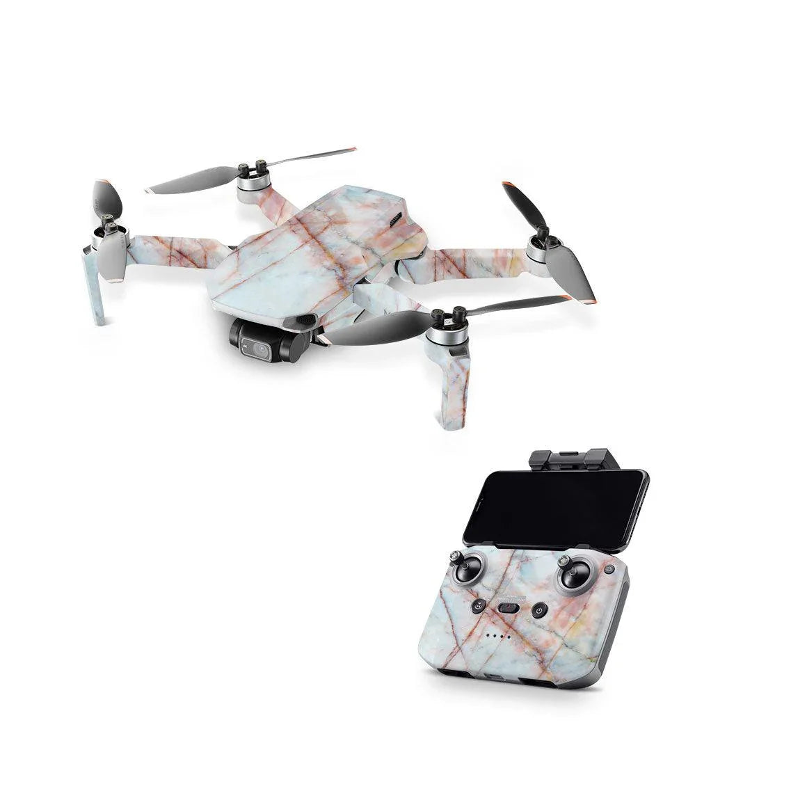 DJI Mini 2 (2020) Marble Series Skins - Slickwraps
