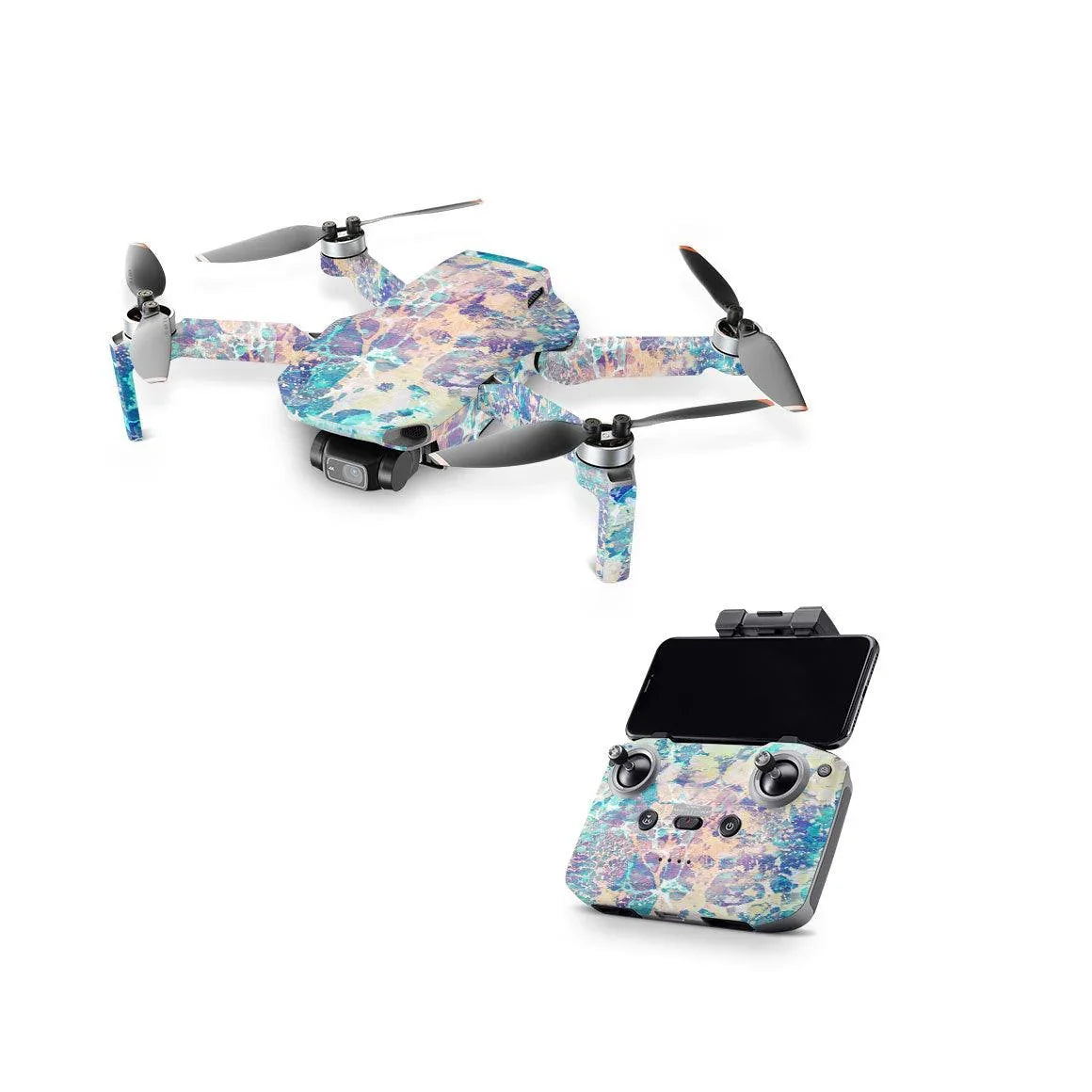 DJI Mini 2 (2020) Marble Series Skins - Slickwraps