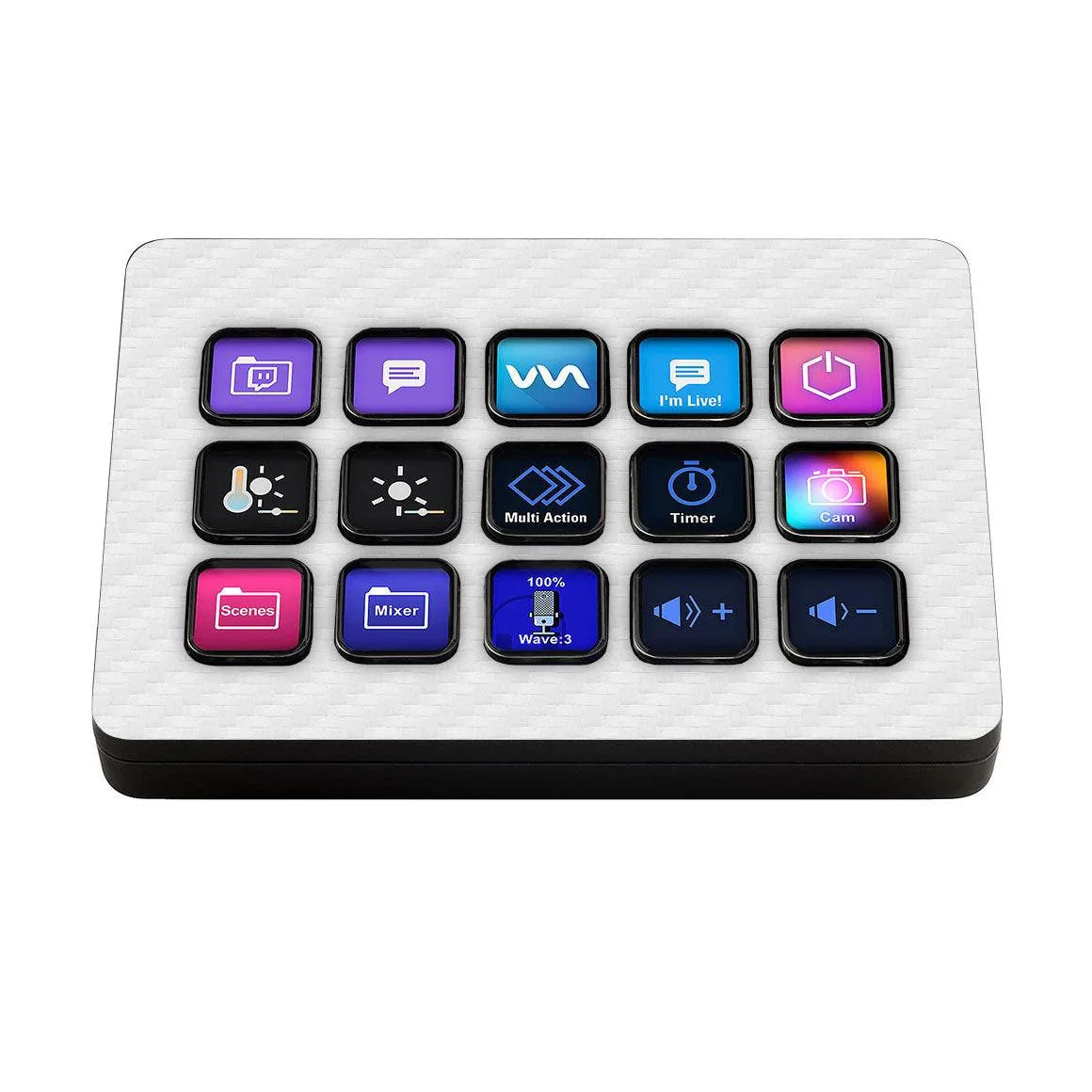 Elgato Stream Deck MK.2 Carbon Series Skins/Wraps & Covers