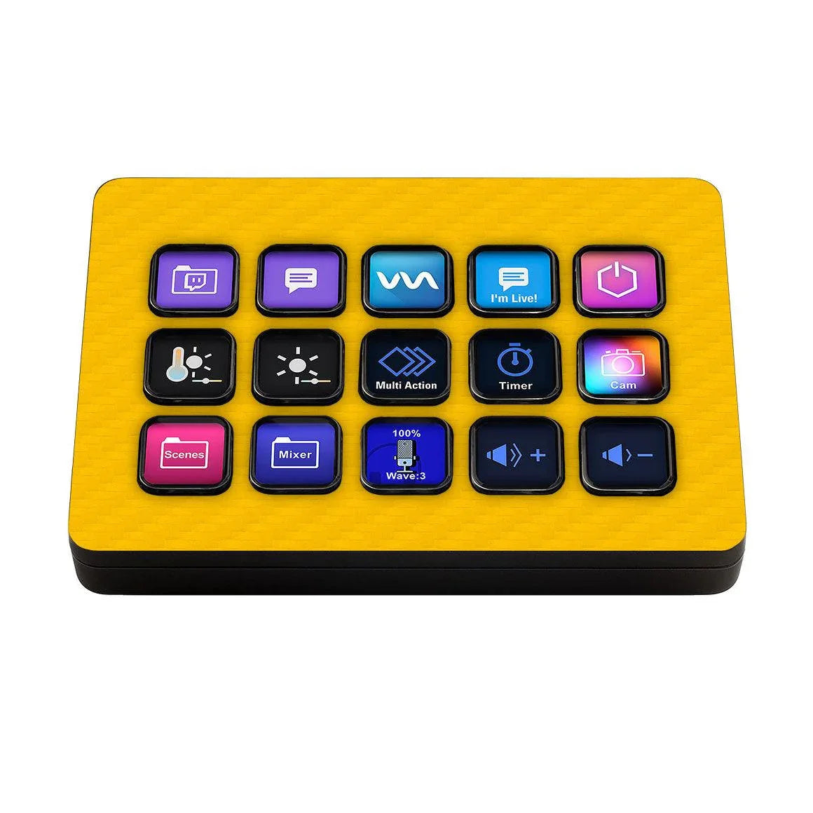Elgato Stream Deck MK.2 Carbon Series Skins - Slickwraps