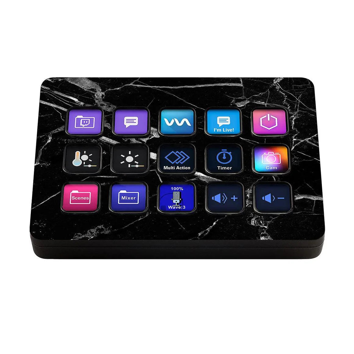 Elgato Stream Deck MK.2 Marble Series Skins - Slickwraps