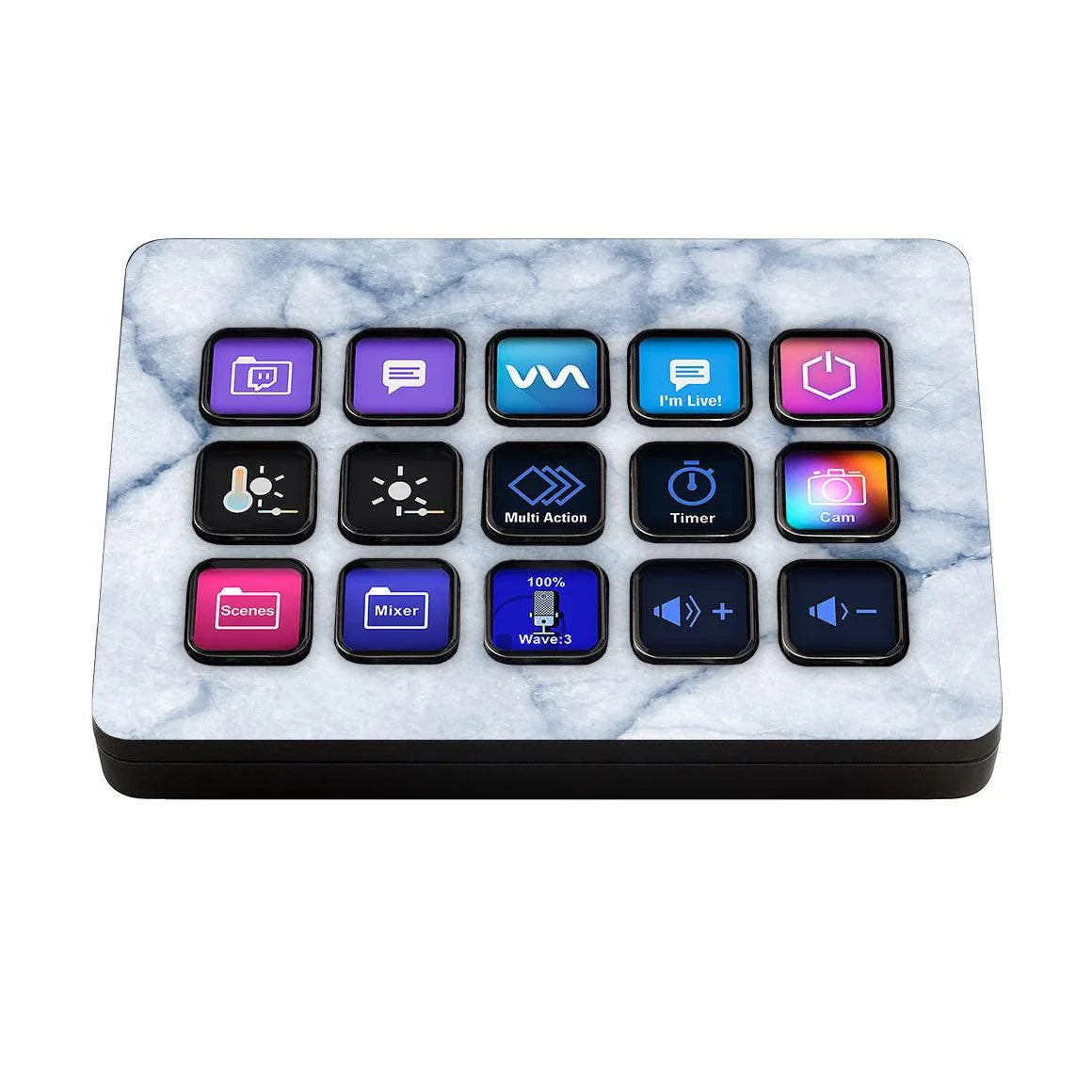 Elgato Stream Deck MK.2 Marble Series Skins - Slickwraps