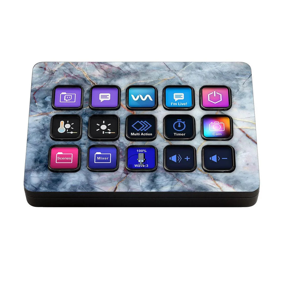 Elgato Stream Deck MK.2 Marble Series Skins - Slickwraps