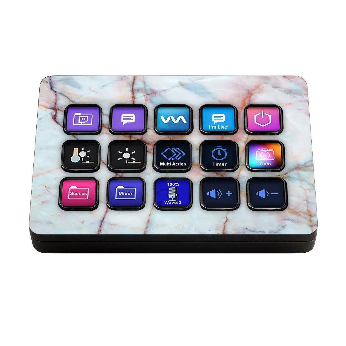 Elgato Stream Deck MK.2 Marble Series Skins - Slickwraps