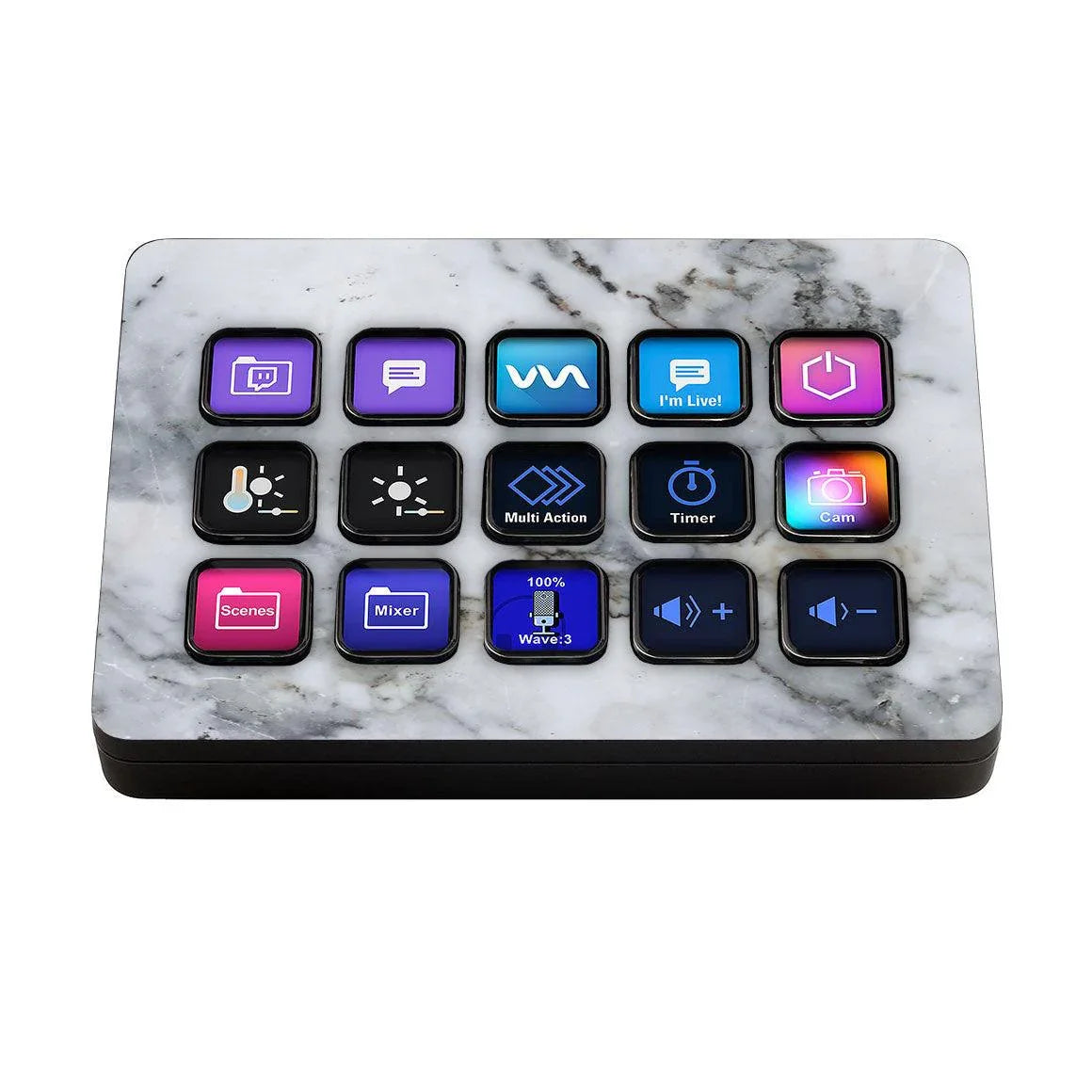 Elgato Stream Deck MK.2 Marble Series Skins - Slickwraps