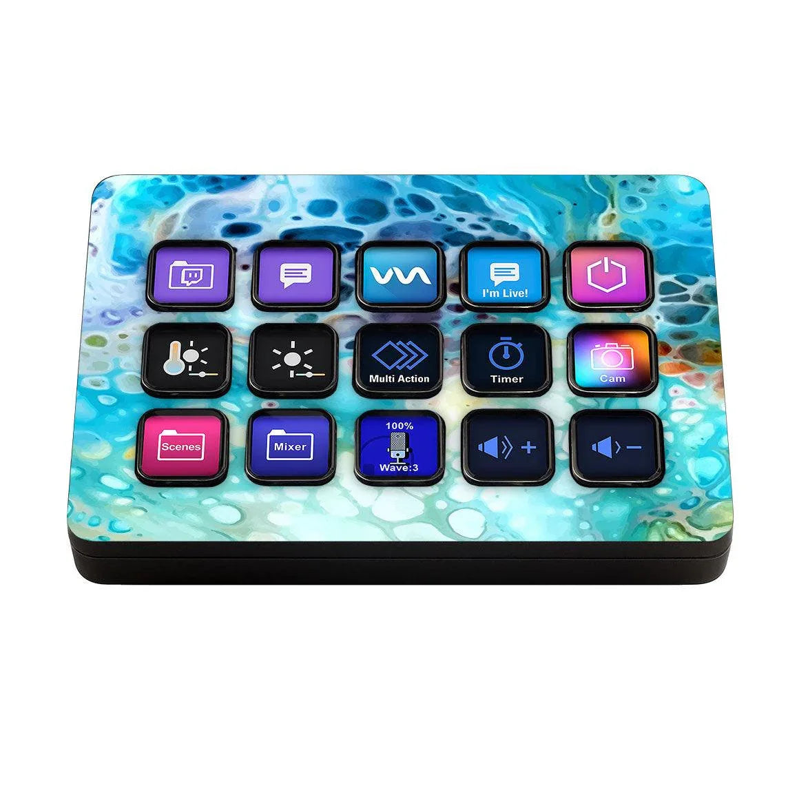 Elgato Stream Deck MK.2 Oil Paint Series Skins - Slickwraps
