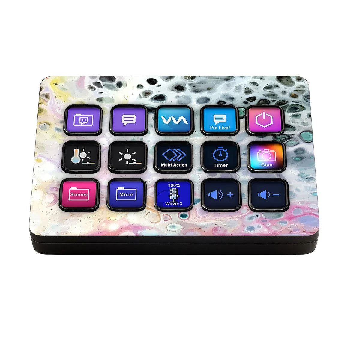 Elgato Stream Deck MK.2 Oil Paint Series Skins - Slickwraps