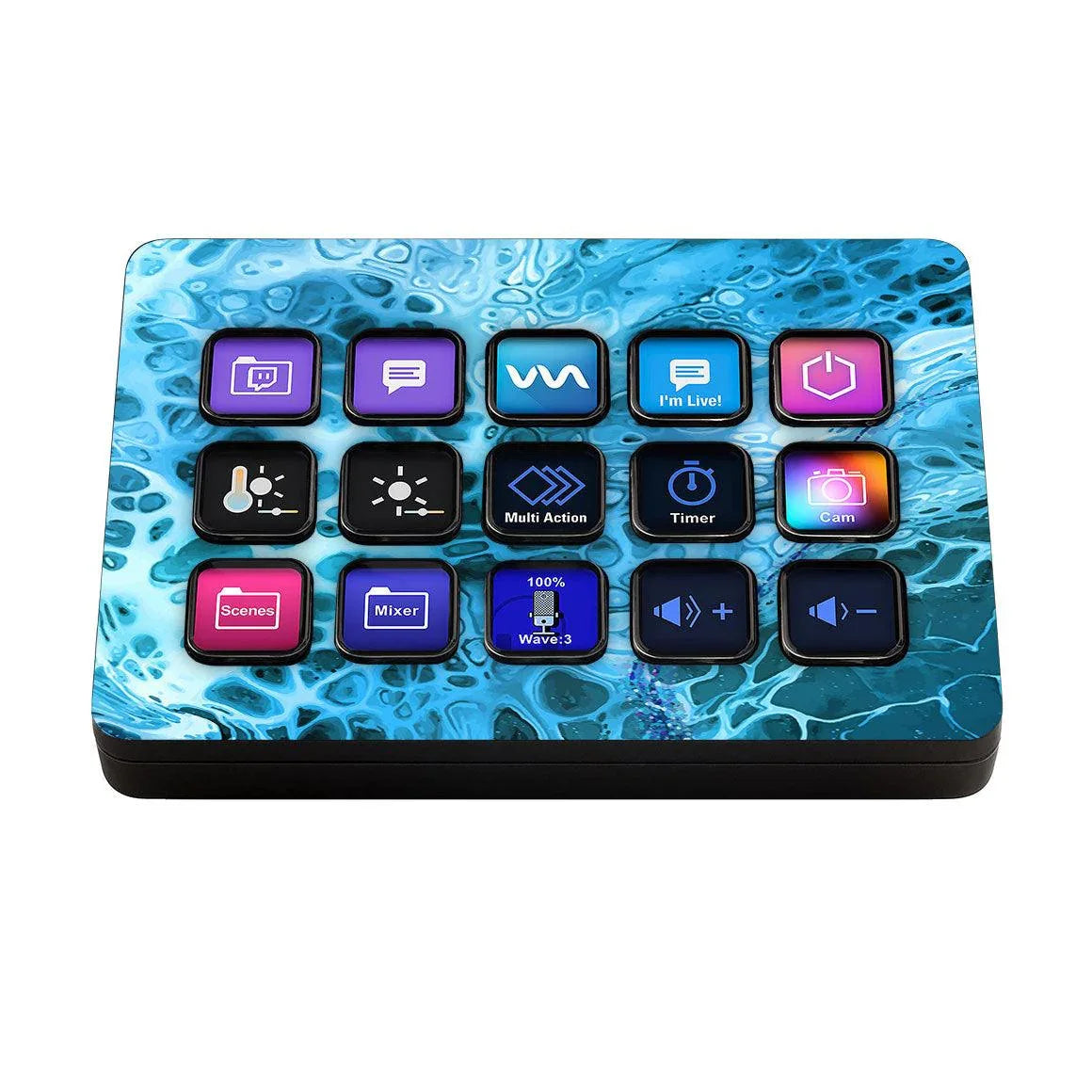 Elgato Stream Deck MK.2 Oil Paint Series Skins - Slickwraps