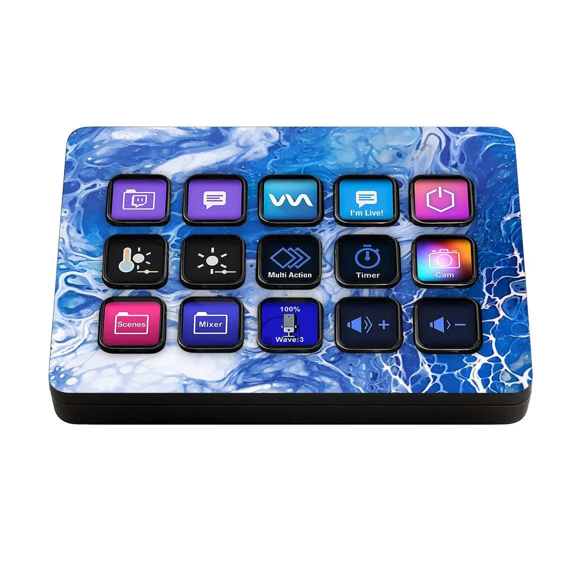 Elgato Stream Deck MK.2 Oil Paint Series Skins - Slickwraps