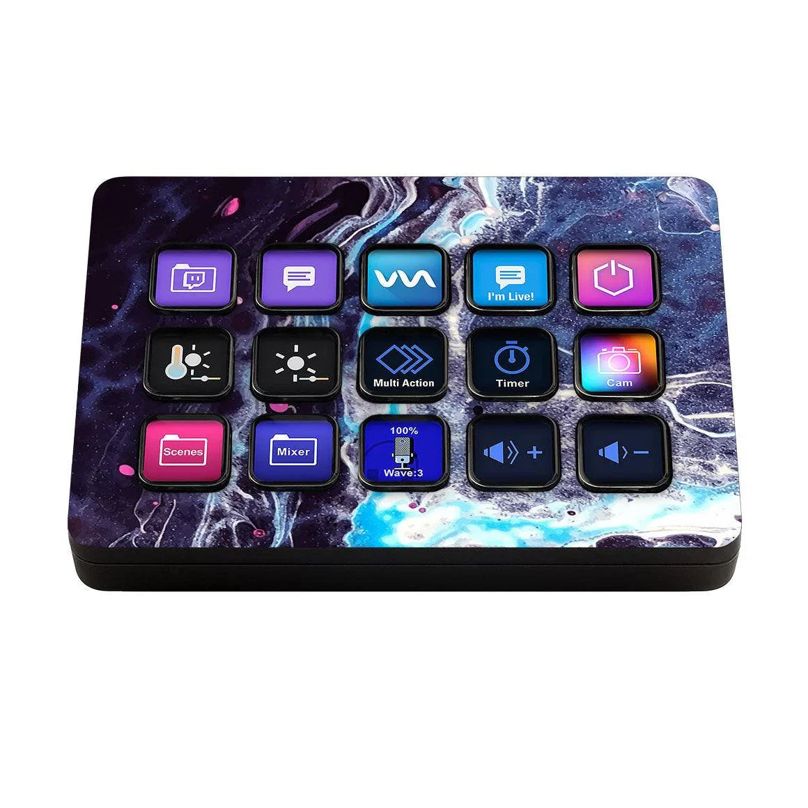 Elgato Stream Deck MK.2 Oil Paint Series Skins - Slickwraps