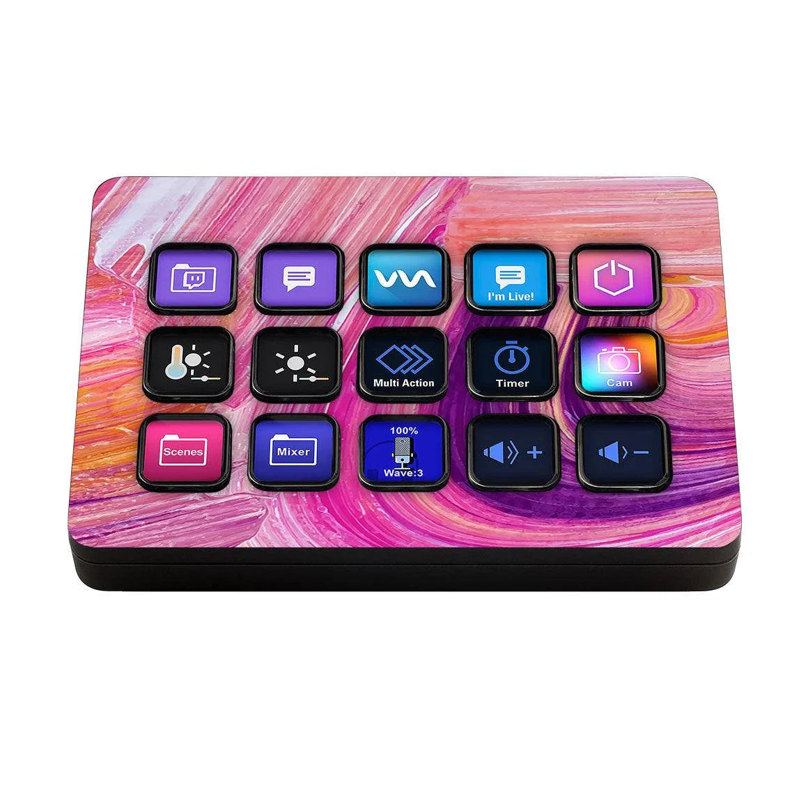 Elgato Stream Deck MK.2 Oil Paint Series Skins - Slickwraps
