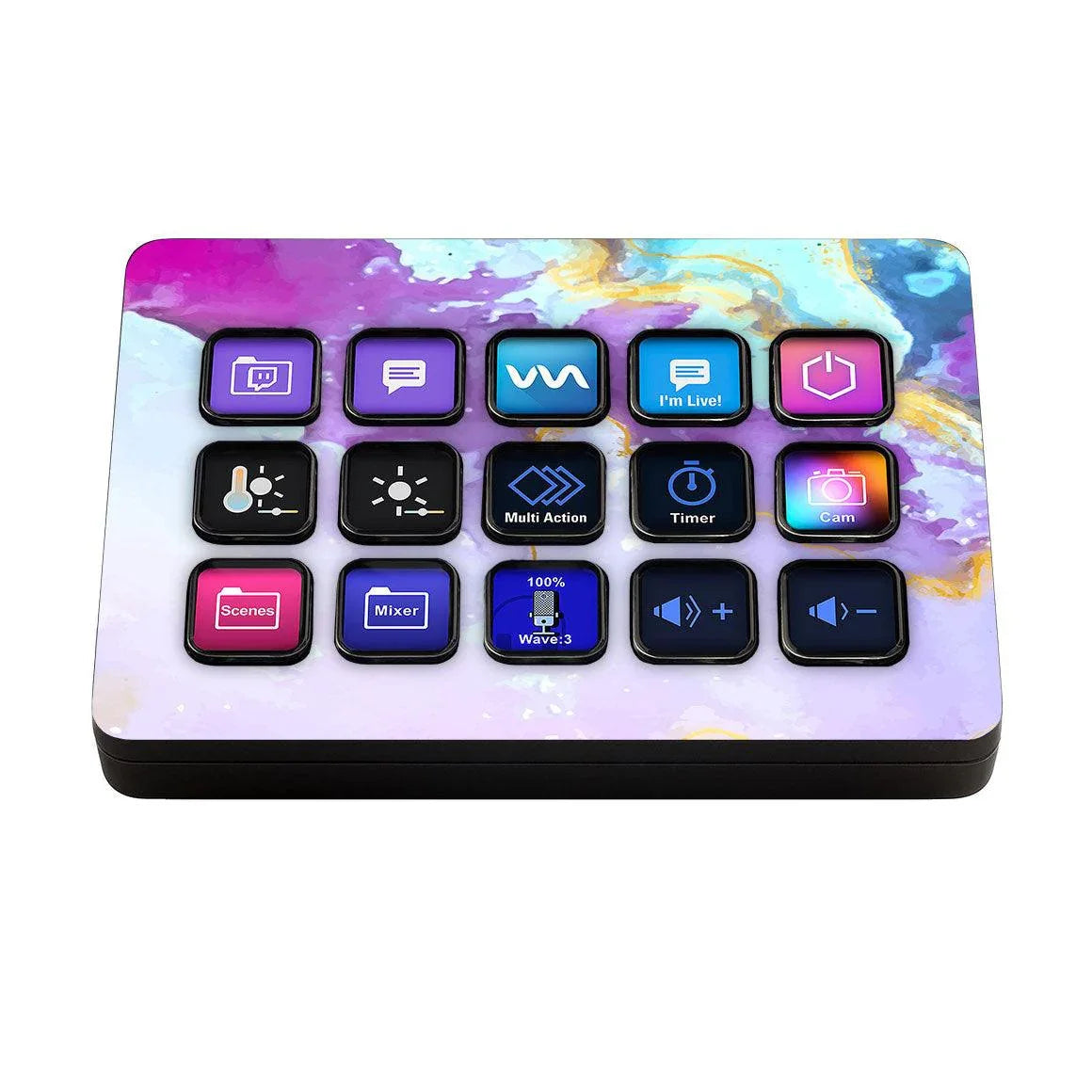 Elgato Stream Deck MK.2 Oil Paint Series Skins - Slickwraps