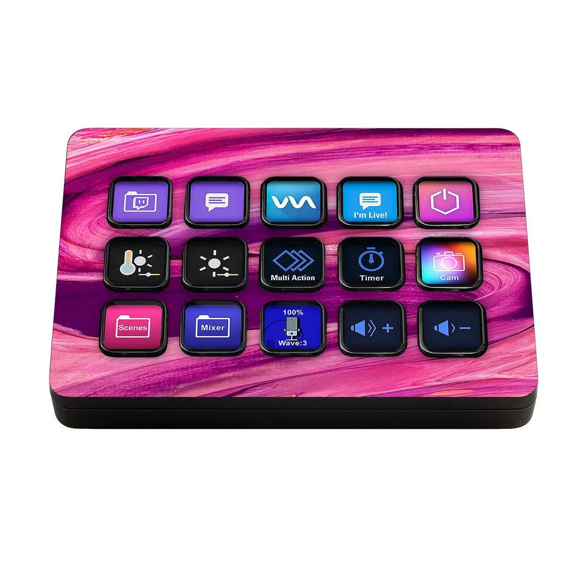 Elgato Stream Deck MK.2 Oil Paint Series Skins - Slickwraps