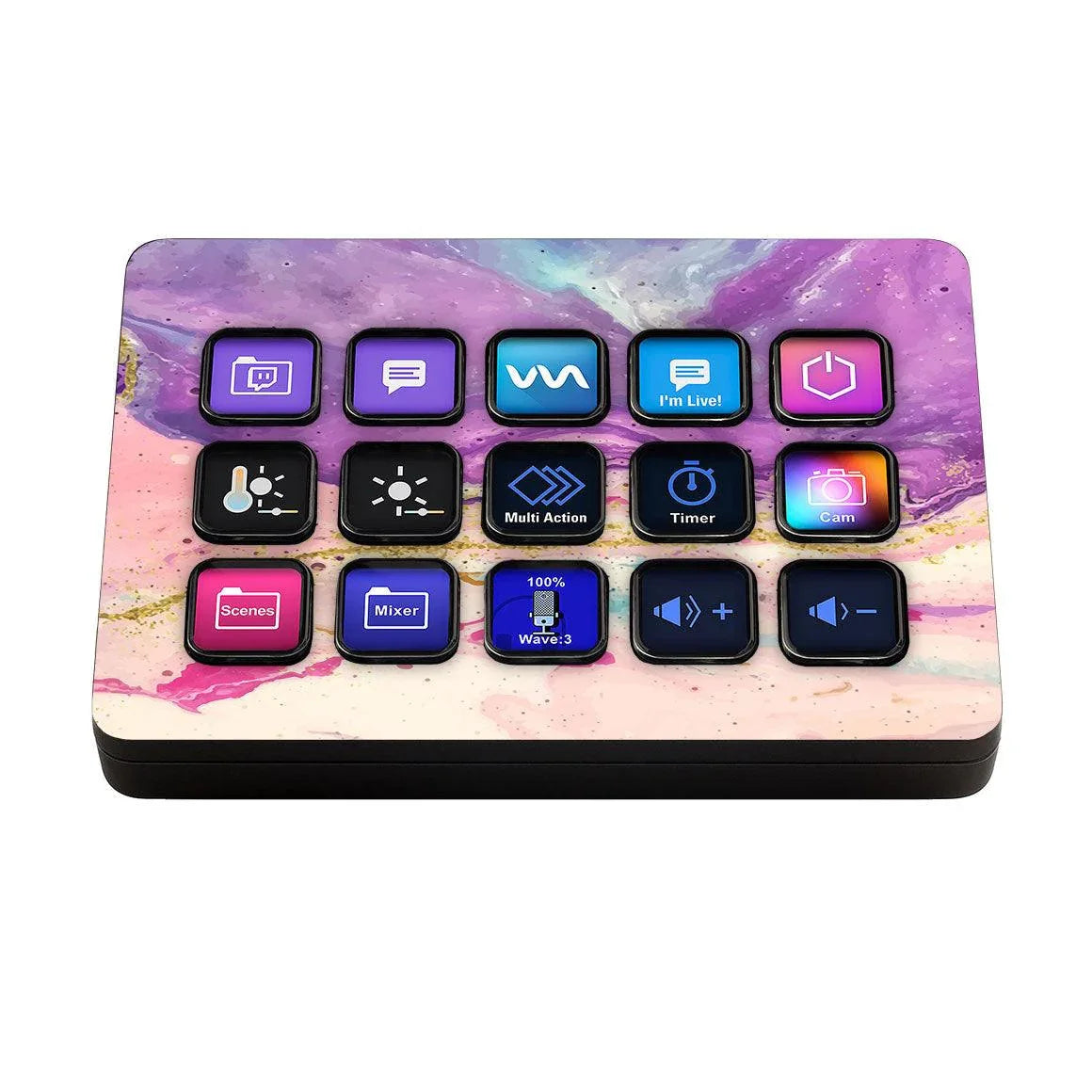 Elgato Stream Deck MK.2 Oil Paint Series Skins - Slickwraps