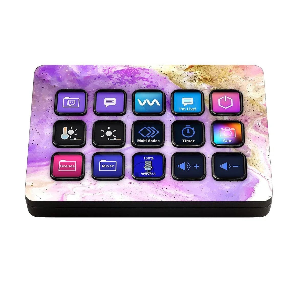 Elgato Stream Deck MK.2 Oil Paint Series Skins - Slickwraps