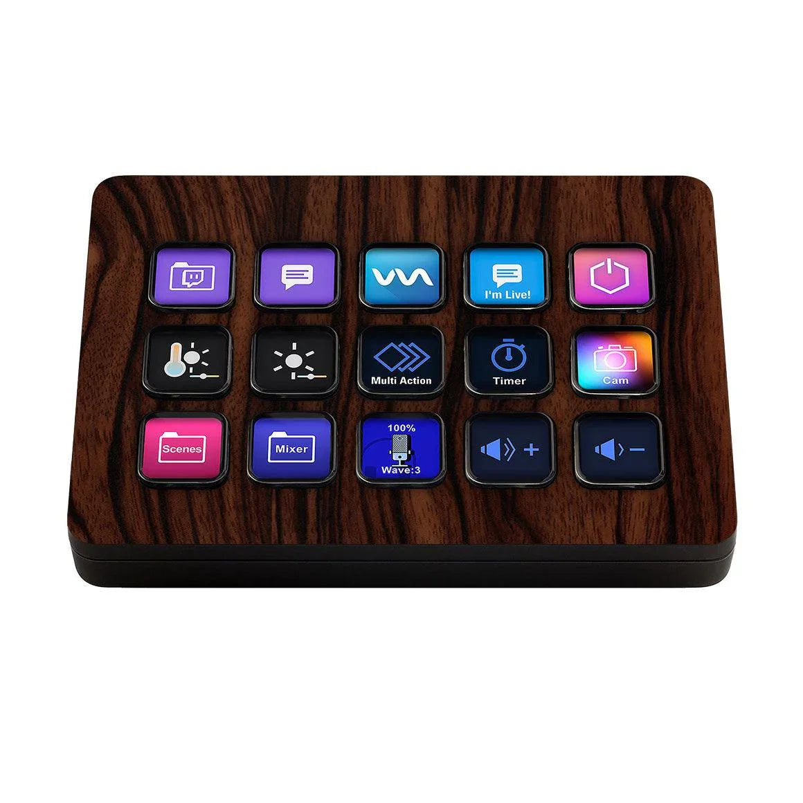 Elgato Stream Deck MK.2 Wood Series Skins - Slickwraps