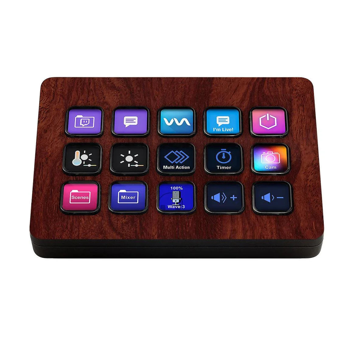 Elgato Stream Deck MK.2 Wood Series Skins - Slickwraps