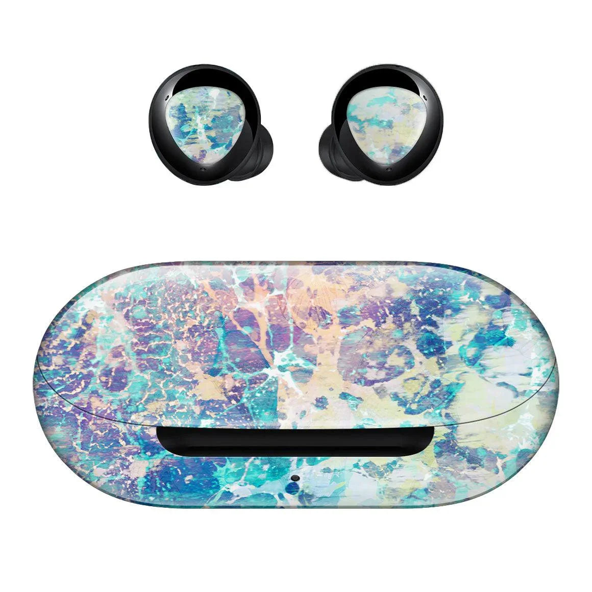 Galaxy Buds Plus Marble Series Skins - Slickwraps