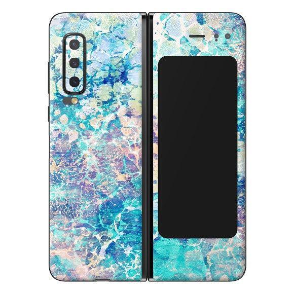 Galaxy Fold Marble Series Skins - Slickwraps
