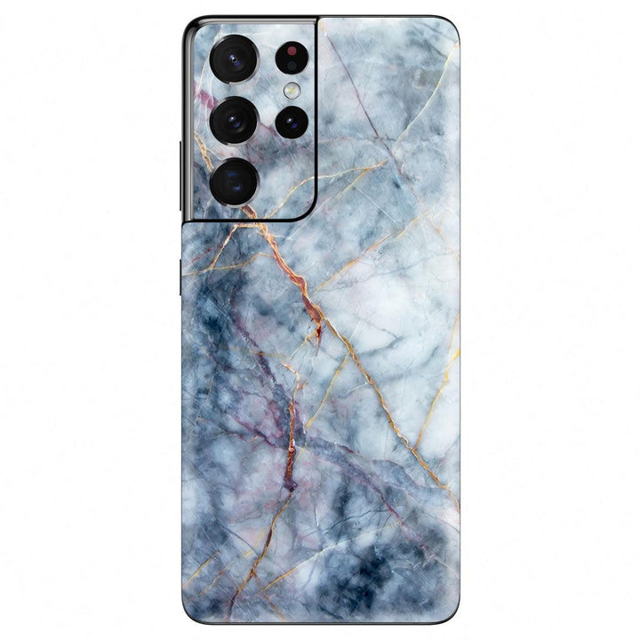 Galaxy S21 Ultra Marble Series Skins - Slickwraps