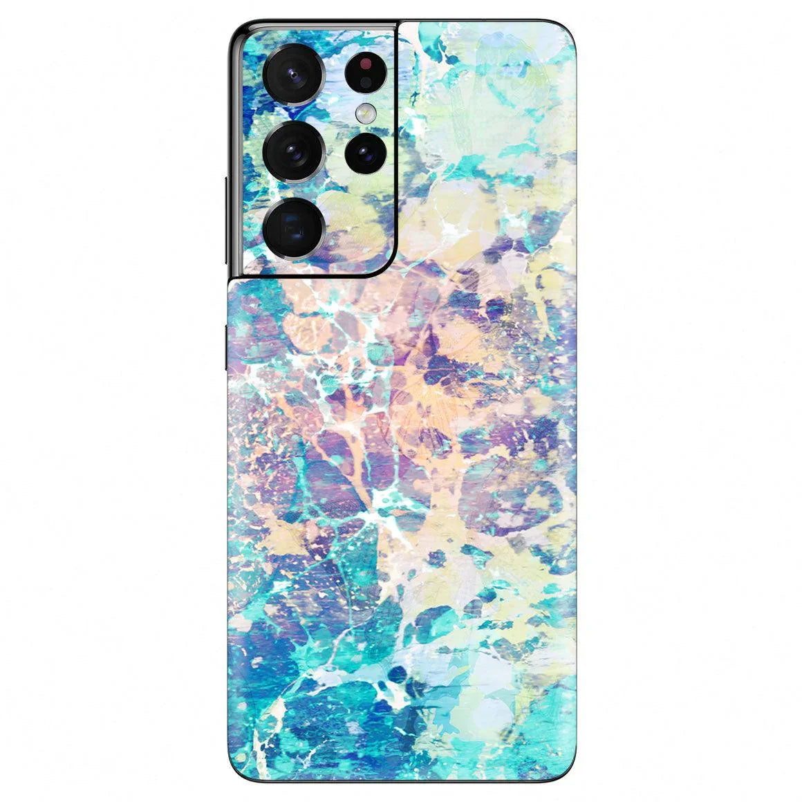 Galaxy S21 Ultra Marble Series Skins - Slickwraps