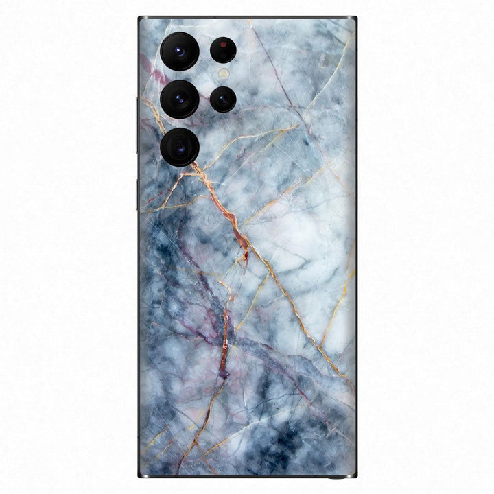 Galaxy S22 Ultra Marble Series Skins - Slickwraps