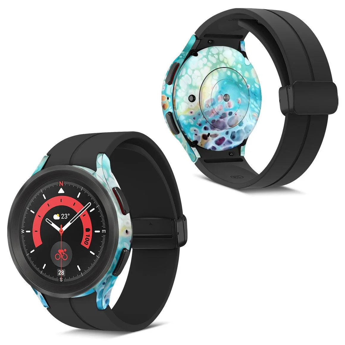Galaxy Watch 5 Pro Oil Paint Series Skins - Slickwraps
