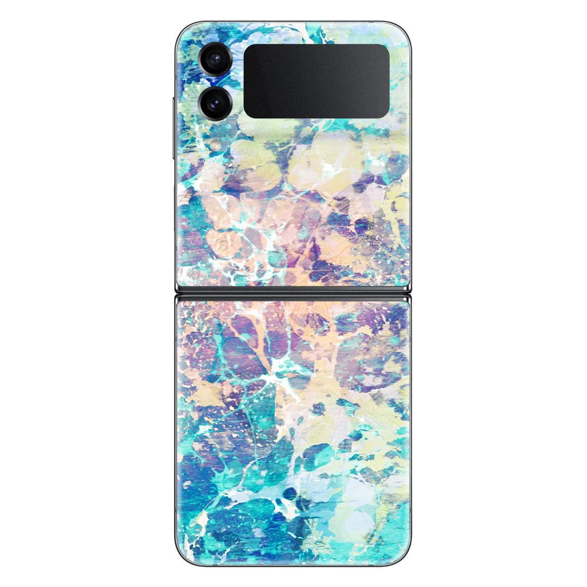 Galaxy Z Flip 4 Marble Series Skins - Slickwraps