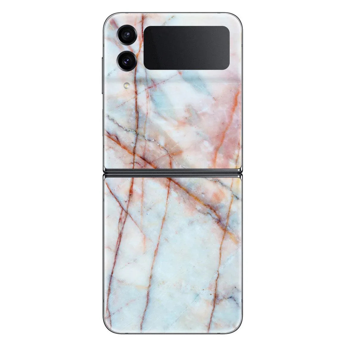 Galaxy Z Flip 4 Marble Series Skins - Slickwraps