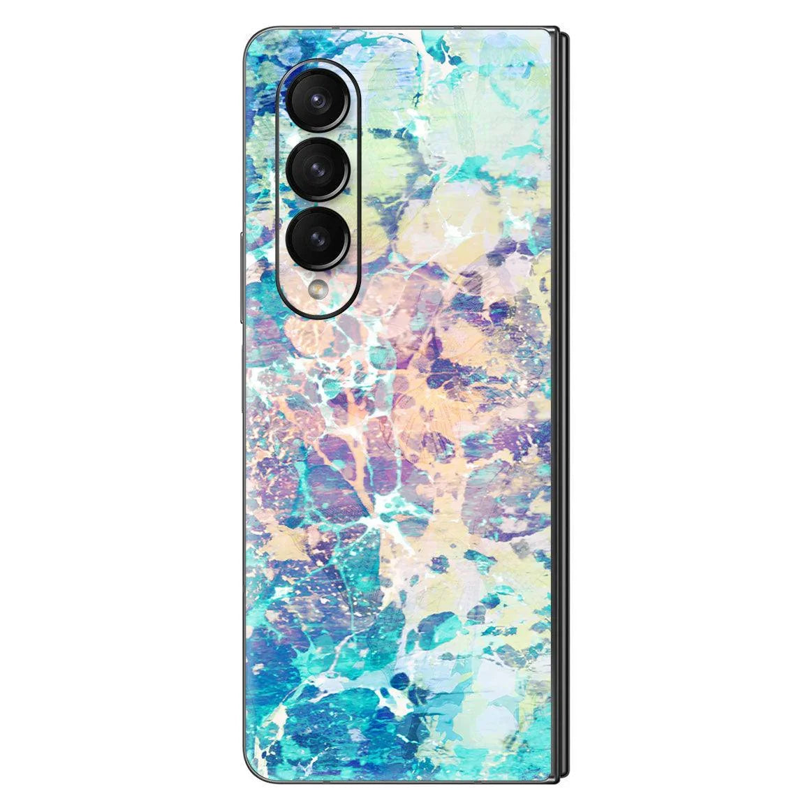Galaxy Z Fold 4 Marble Series Skins - Slickwraps