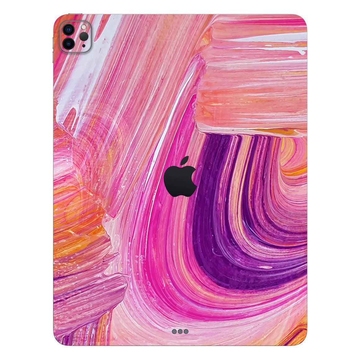 iPad Pro 12.9 Gen 4 Oil Paint Series Skins - Slickwraps