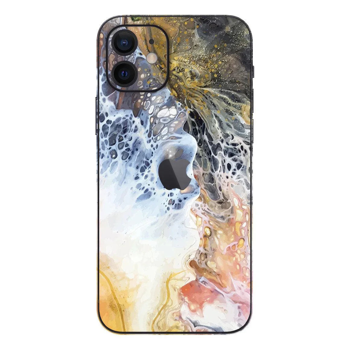 iPhone 12 Mini Oil Paint Series Skins - Slickwraps