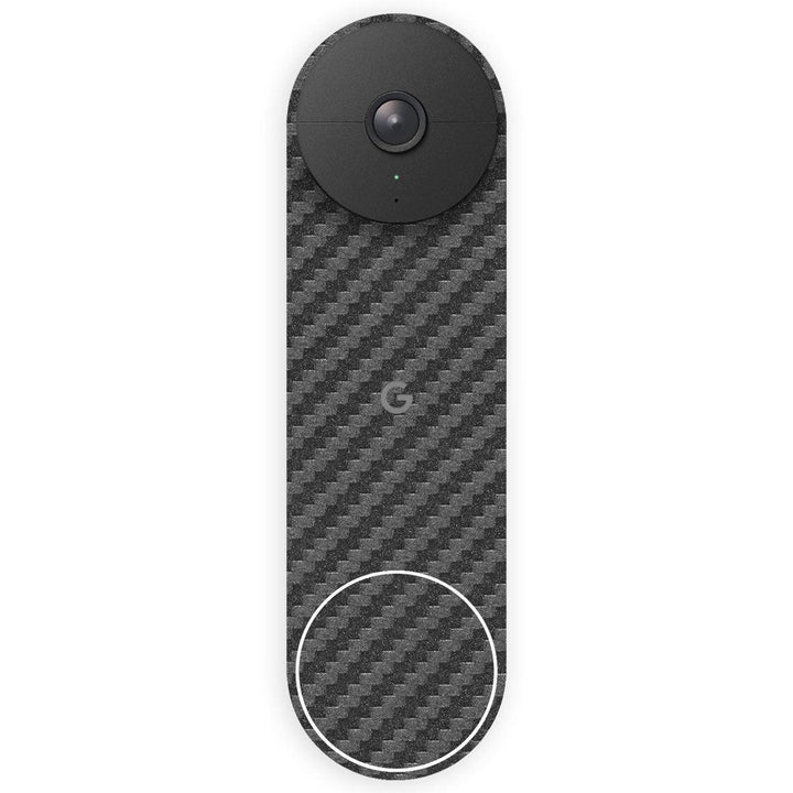 Nest Doorbell Wired (2nd Gen) Carbon Series Skins - Slickwraps