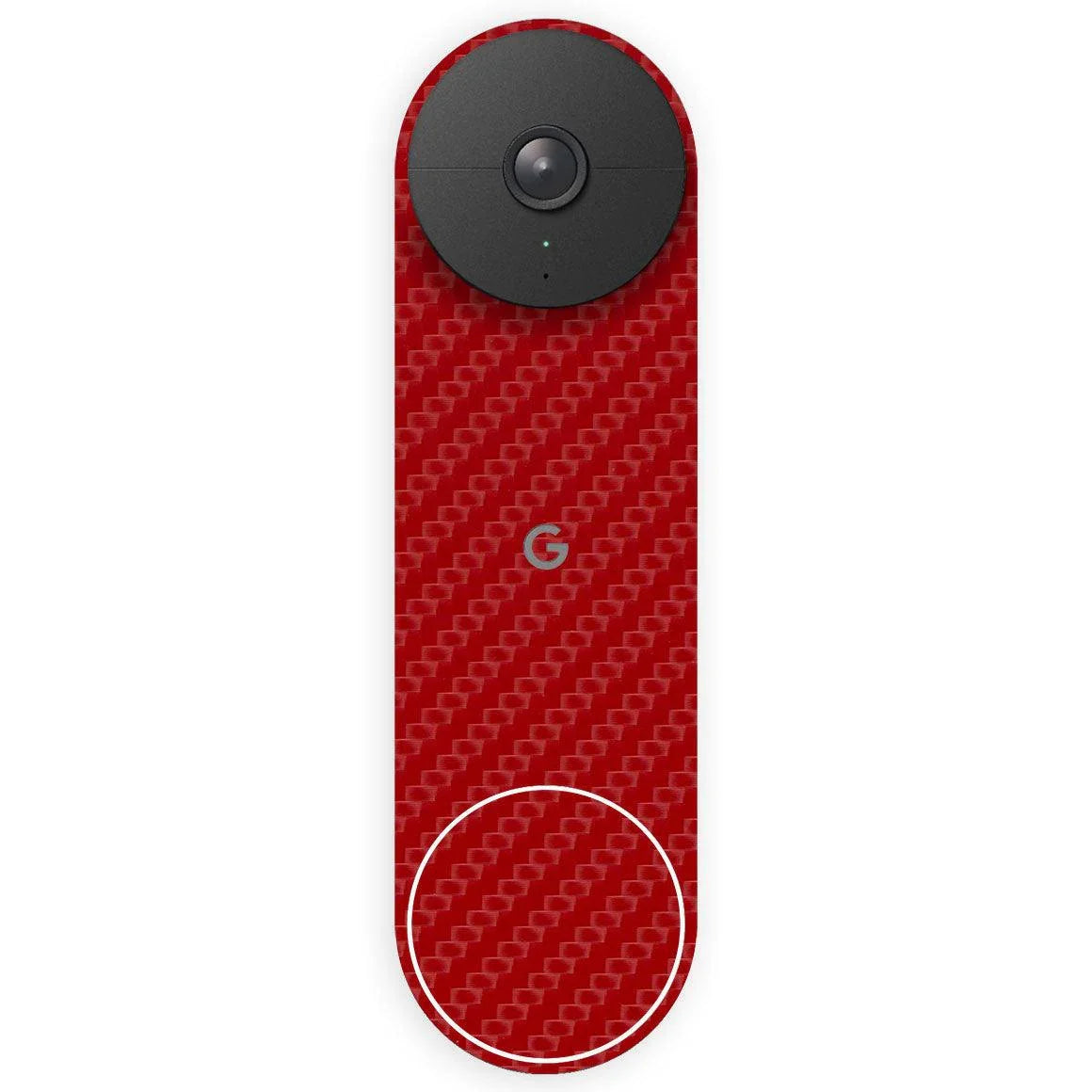 Nest Doorbell Wired (2nd Gen) Carbon Series Skins - Slickwraps