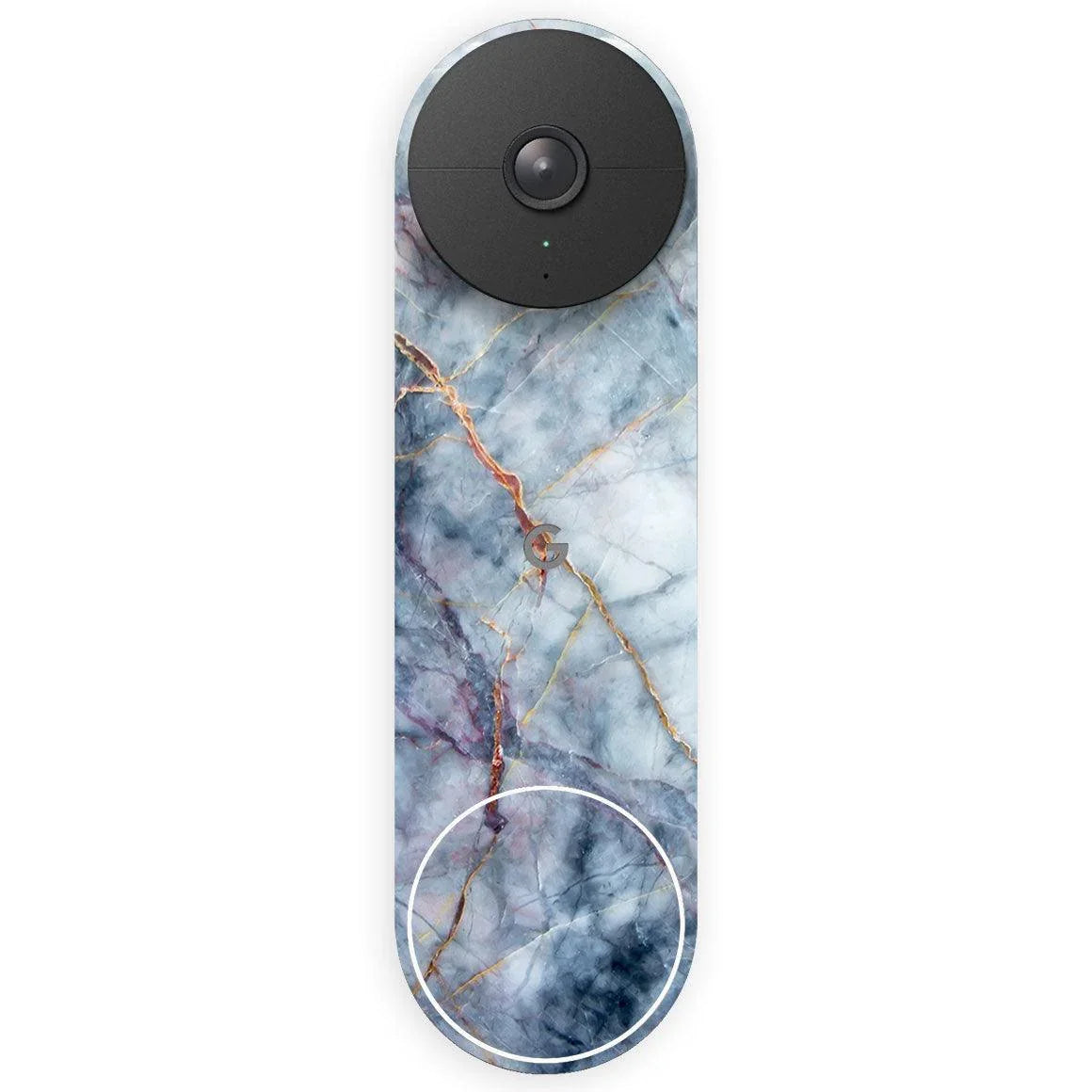 Nest Doorbell Wired (2nd Gen) Marble Series Skins - Slickwraps