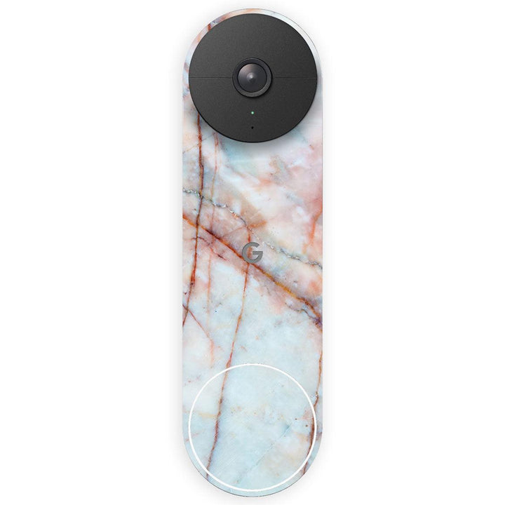 Nest Doorbell Wired (2nd Gen) Marble Series Skins - Slickwraps