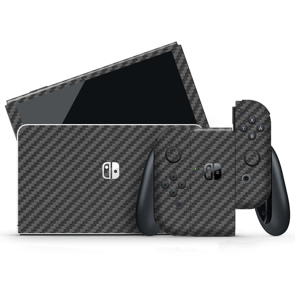 Nintendo Switch OLED Carbon Series Skins - Slickwraps