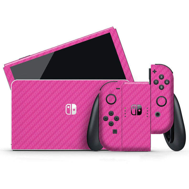 Nintendo Switch OLED Carbon Series Skins - Slickwraps