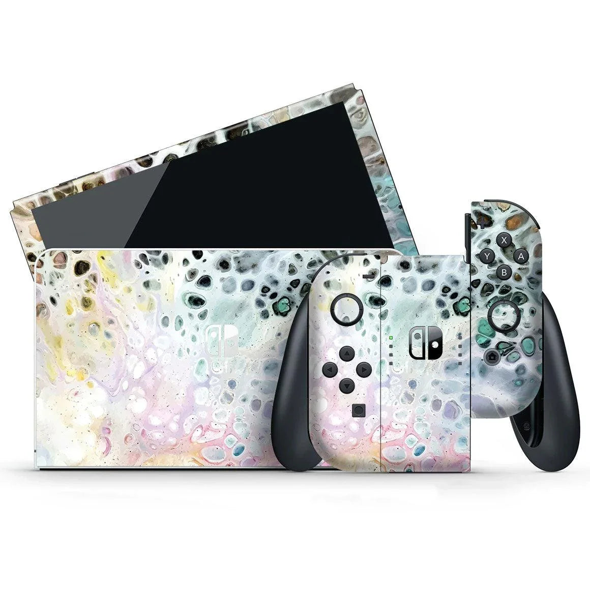 Nintendo Switch OLED Oil Paint Series Skins - Slickwraps