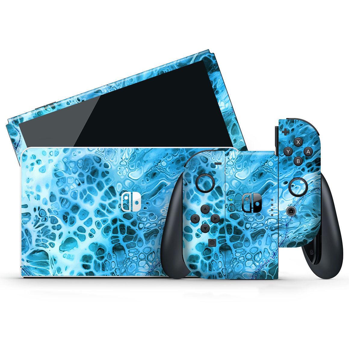 Nintendo Switch OLED Oil Paint Series Skins - Slickwraps