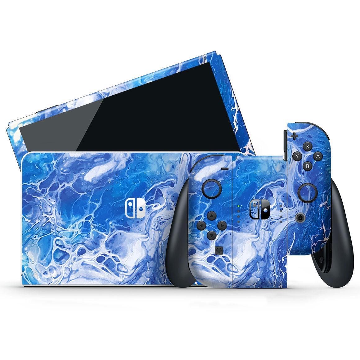 Nintendo Switch OLED Oil Paint Series Skins - Slickwraps