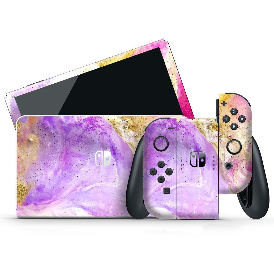 Nintendo Switch OLED Oil Paint Series Skins - Slickwraps