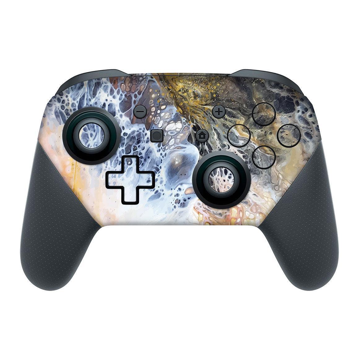 Nintendo Switch Pro Controller Oil Paint Series Skins - Slickwraps